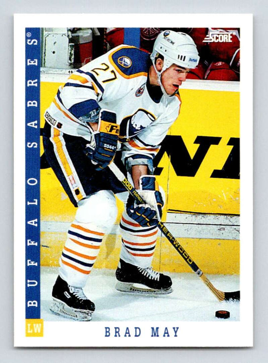 1993-94 Score Canadian #269 Brad May Hockey Buffalo Sabres  Image 1