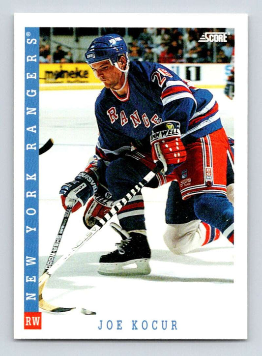 1993-94 Score Canadian #270 Joe Kocur Hockey New York Rangers  Image 1