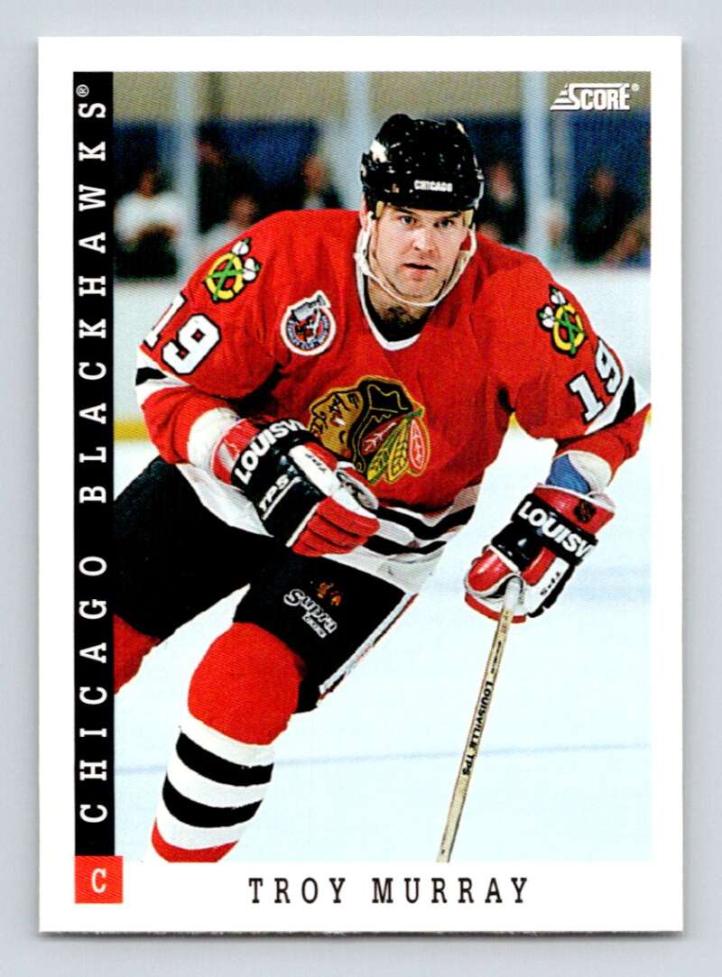 1993-94 Score Canadian #272 Troy Murray Hockey Chicago Blackhawks Image 1
