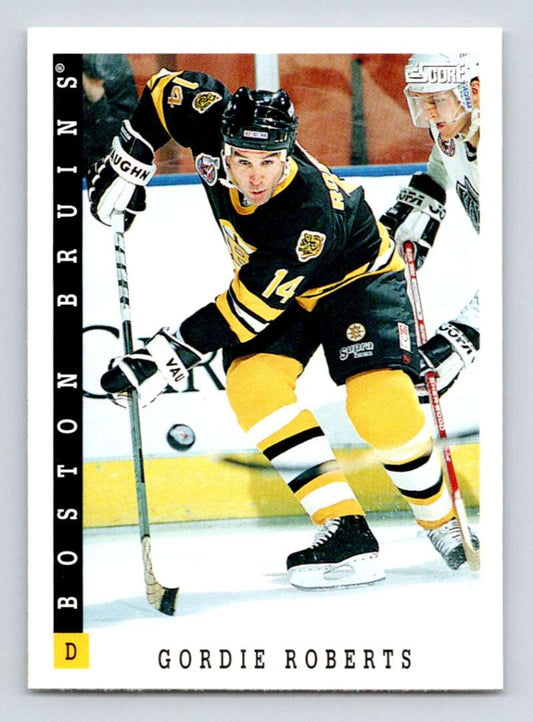 1993-94 Score Canadian #274 Gordie Roberts Hockey Boston Bruins  Image 1