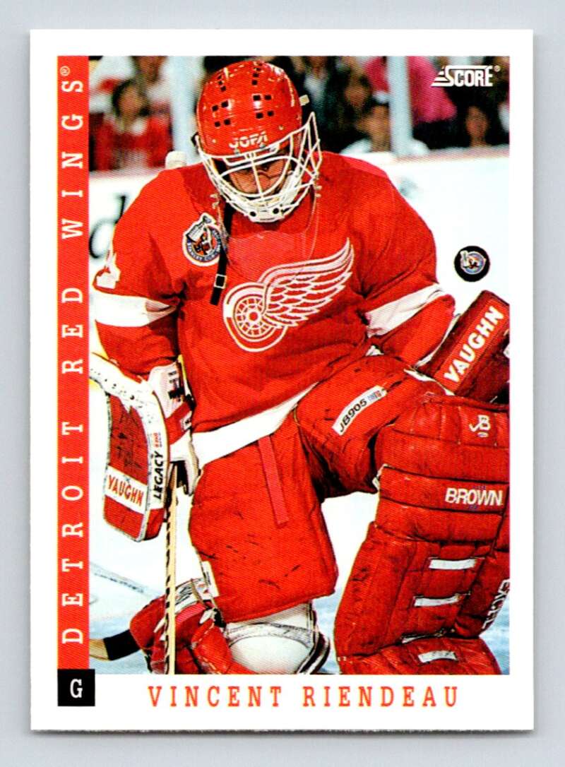 1993-94 Score Canadian #276 Vincent Riendeau Hockey Detroit Red Wings Image 1