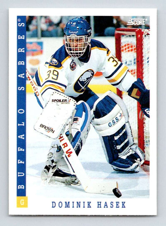 1993-94 Score Canadian #281 Dominik Hasek Hockey Buffalo Sabres  Image 1