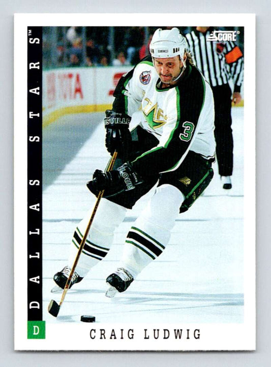 1993-94 Score Canadian #282 Craig Ludwig Hockey Dallas Stars  Image 1