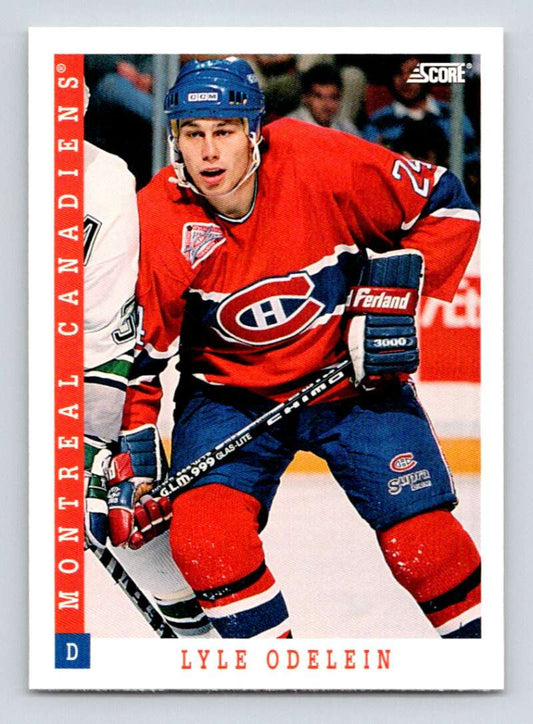 1993-94 Score Canadian #283 Lyle Odelein Hockey Montreal Canadiens  Image 1