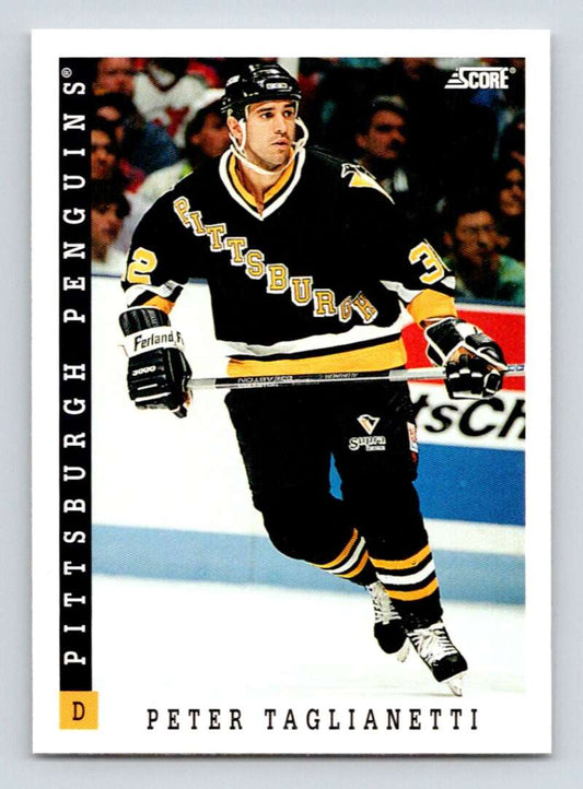 1993-94 Score Canadian #295 Peter Taglianetti Hockey Pittsburgh Penguins  Image 1