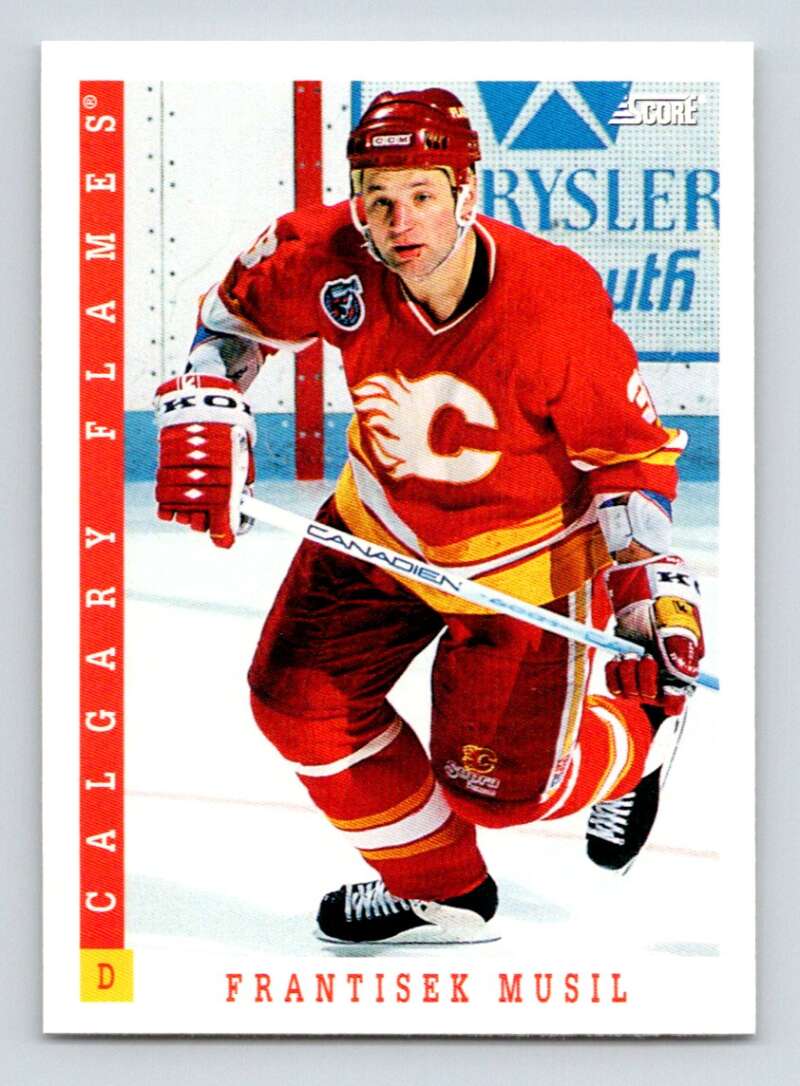 1993-94 Score Canadian #303 Frank Musil Hockey Calgary Flames Image 1