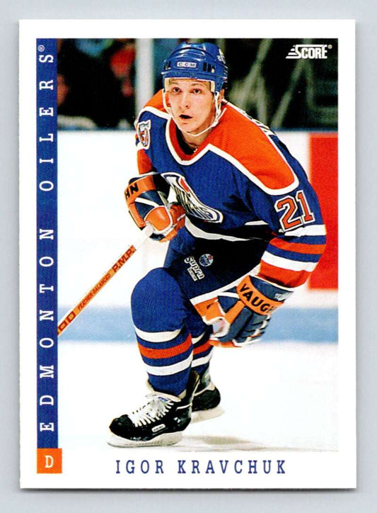 1993-94 Score Canadian #309 Igor Kravchuk Hockey Edmonton Oilers  Image 1