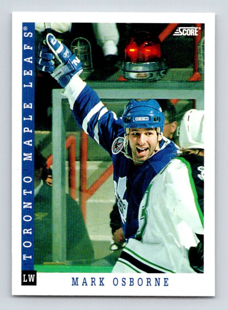 1993-94 Score Canadian #316 Mark Osborne Hockey Toronto Maple Leafs Image 1