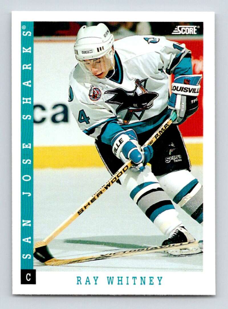 1993-94 Score Canadian #324 Ray Whitney Hockey San Jose Sharks Image 1