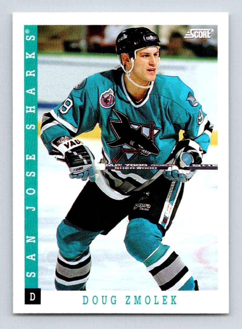 1993-94 Score Canadian #327 Doug Zmolek Hockey San Jose Sharks Image 1