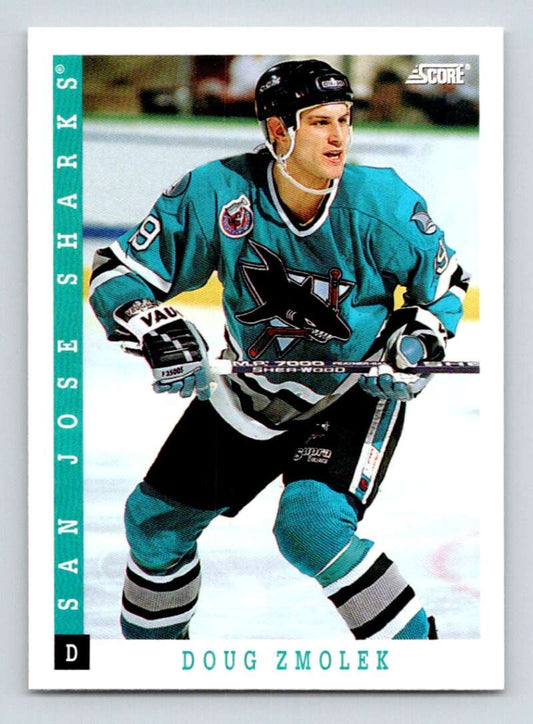 1993-94 Score Canadian #327 Doug Zmolek Hockey San Jose Sharks  Image 1
