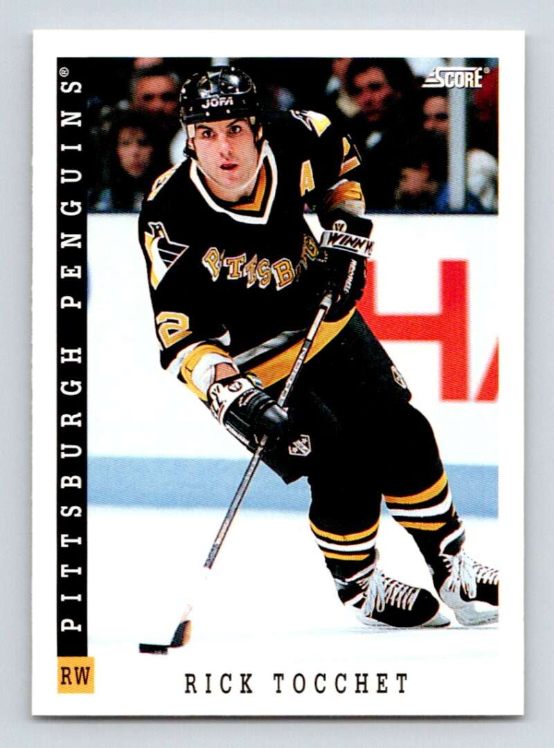 1993-94 Score Canadian #340 Rick Tocchet Hockey Pittsburgh Penguins Image 1