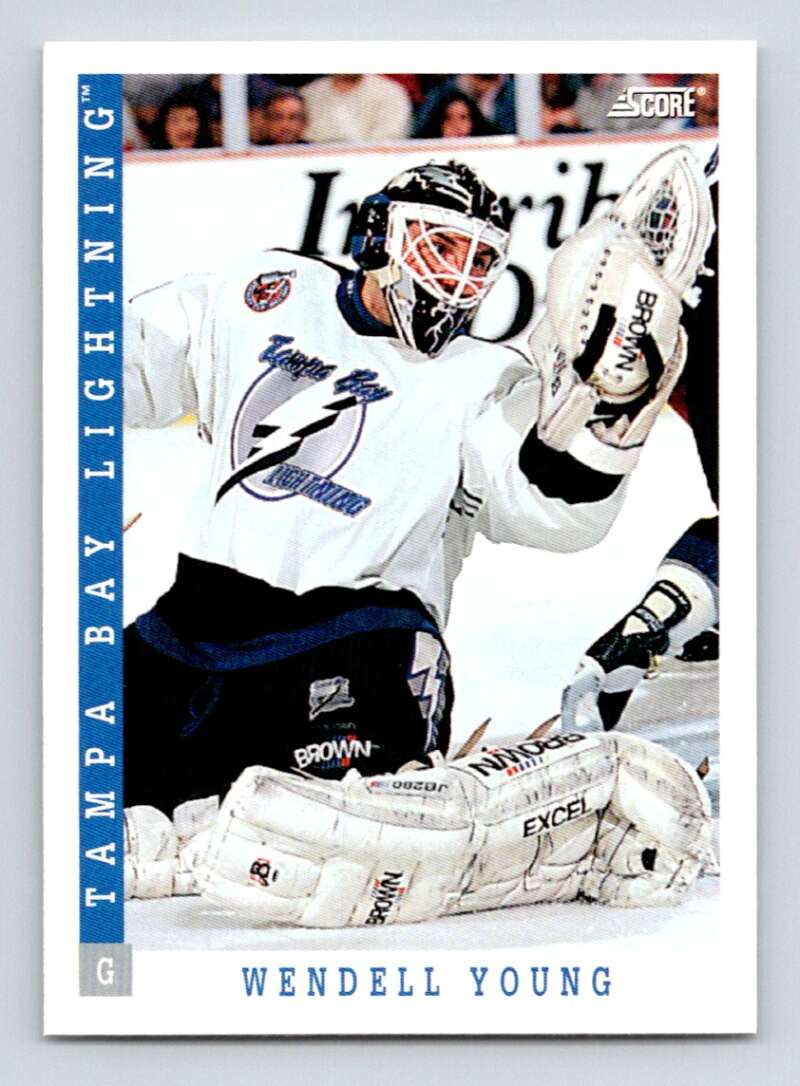 1993-94 Score Canadian #341 Wendell Young Hockey Tampa Bay Lightning Image 1