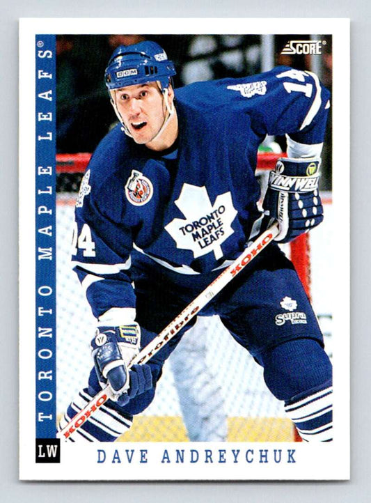 1993-94 Score Canadian #343 Dave Andreychuk Hockey Toronto Maple Leafs  Image 1