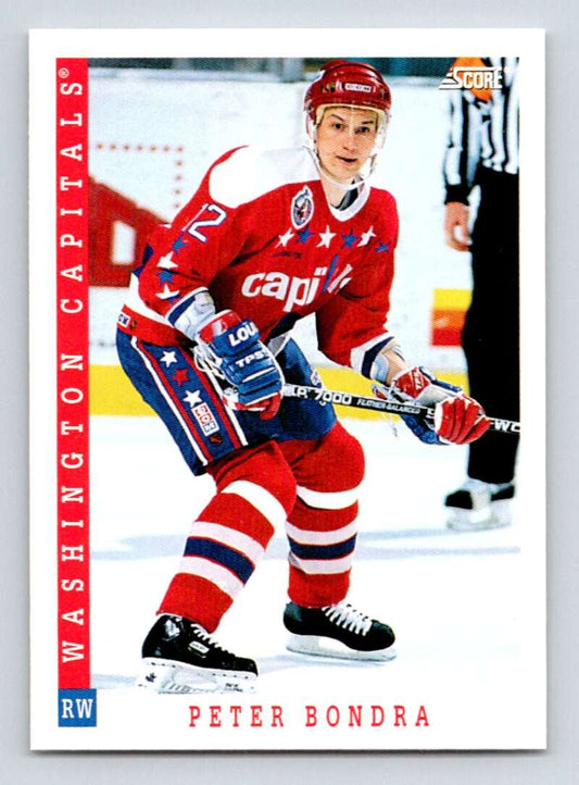 1993-94 Score Canadian #344 Peter Bondra Hockey Washington Capitals  Image 1