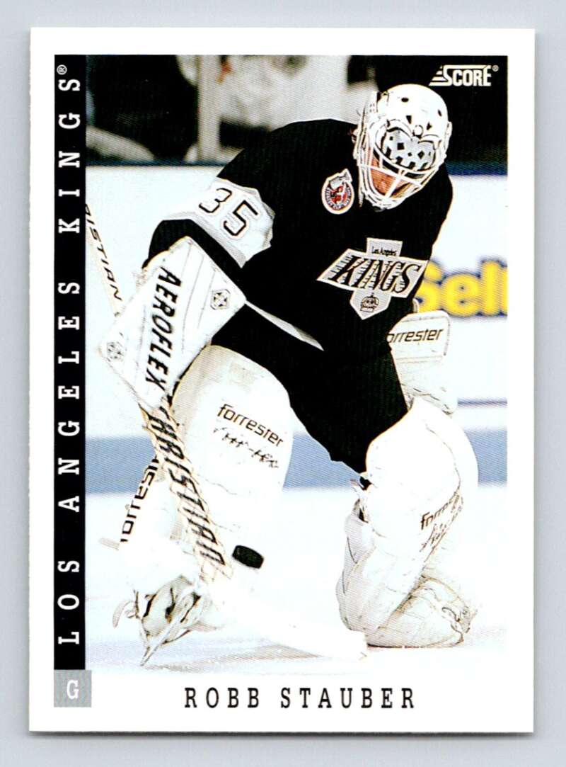 1993-94 Score Canadian #346 Robb Stauber Hockey Los Angeles Kings Image 1
