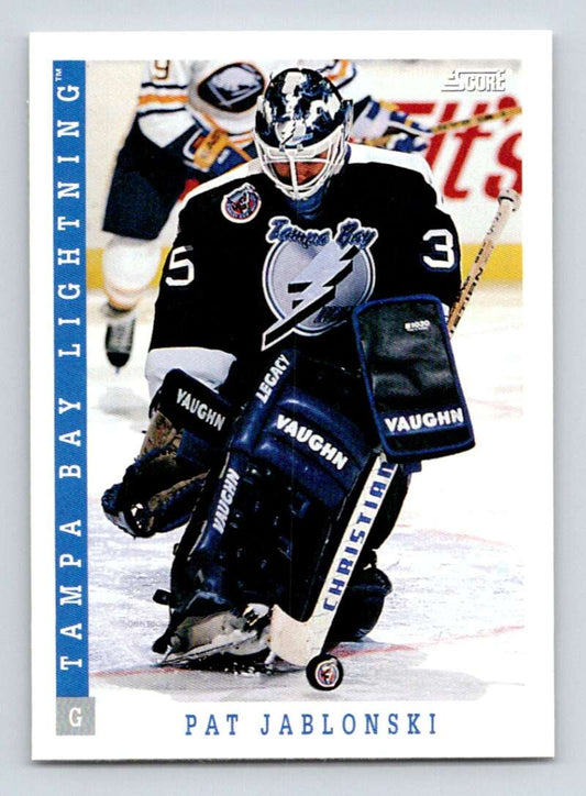 1993-94 Score Canadian #349 Pat Jablonski Hockey Tampa Bay Lightning  Image 1