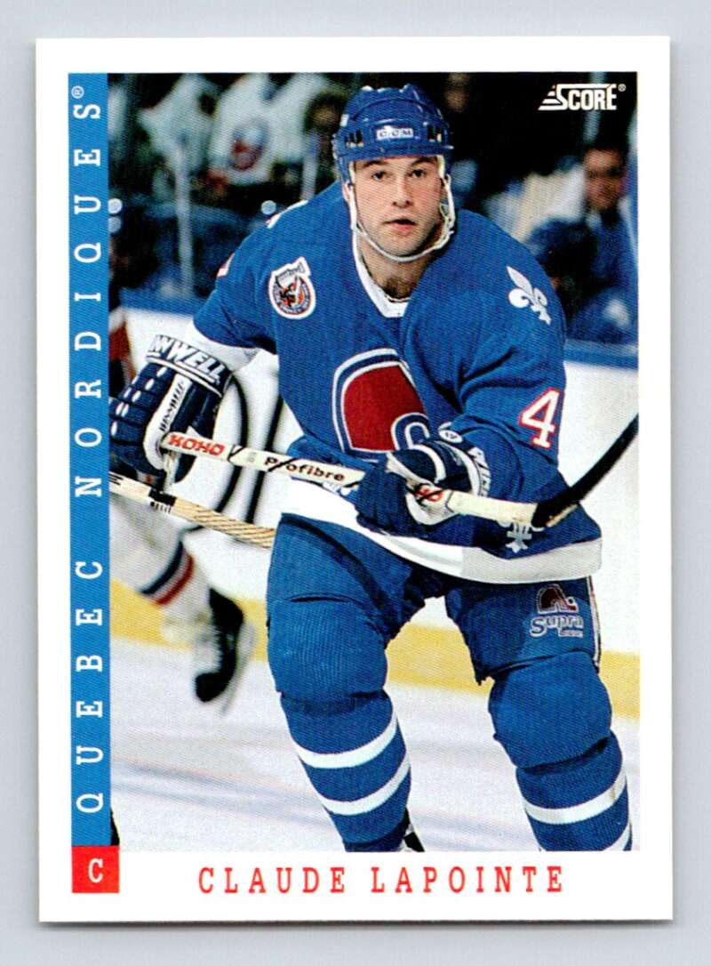 1993-94 Score Canadian #352 Claude Lapointe Hockey Quebec Nordiques Image 1