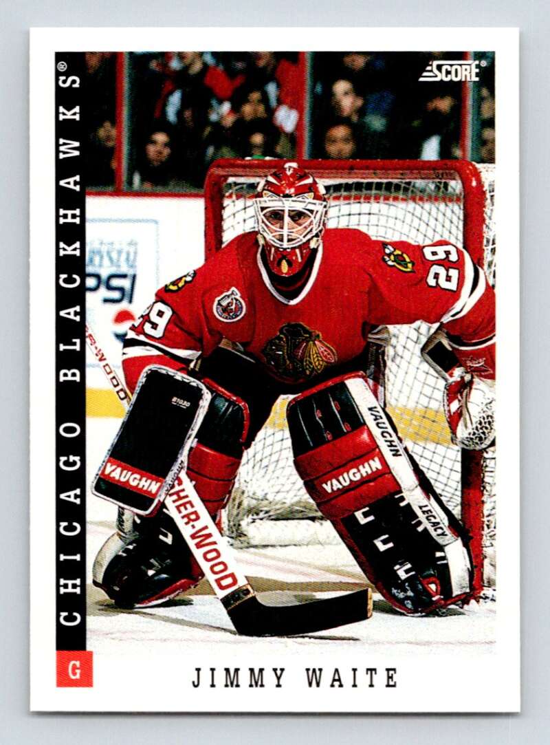 1993-94 Score Canadian #365 Jimmy Waite Hockey San Jose Sharks Image 1