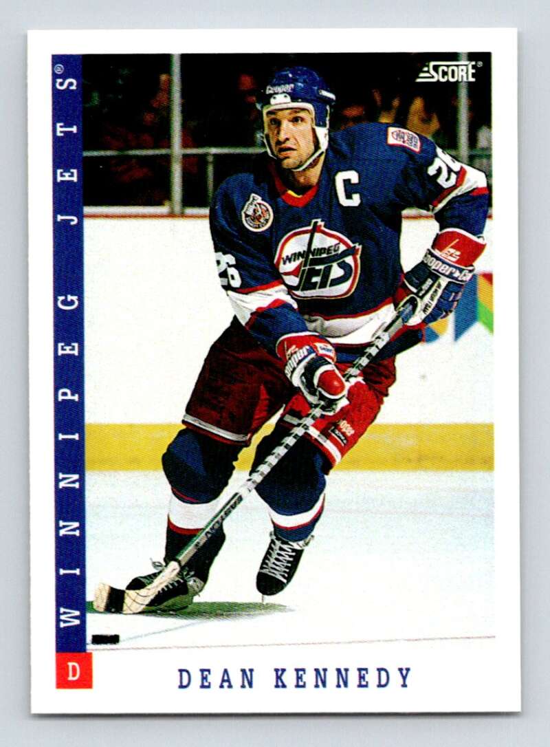 1993-94 Score Canadian #366 Dean Kennedy Hockey Winnipeg Jets Image 1