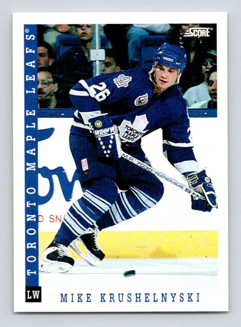 1993-94 Score Canadian #367 Mike Krushelnyski Hockey Toronto Maple Leafs Image 1