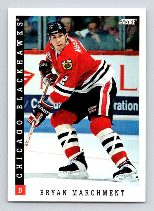 1993-94 Score Canadian #386 Bryan Marchment Hockey  Image 1