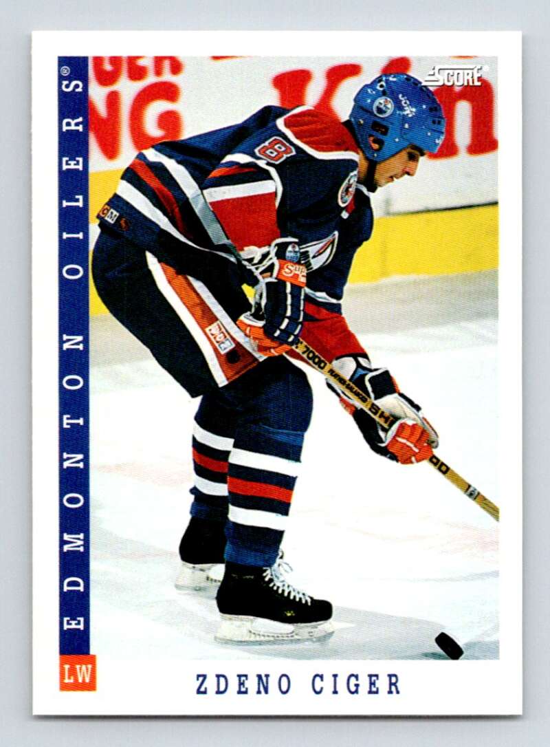 1993-94 Score Canadian #388 Zdeno Ciger Hockey Edmonton Oilers Image 1