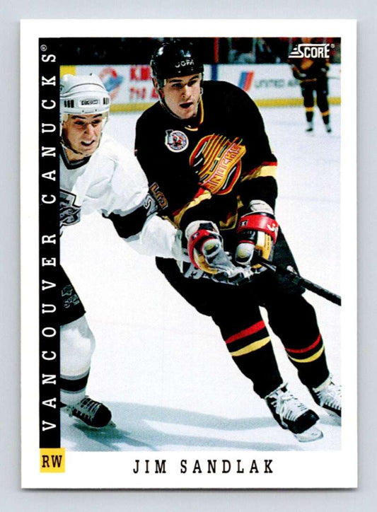 1993-94 Score Canadian #397 Jim Sandlak Hockey Hartford Whalers  Image 1