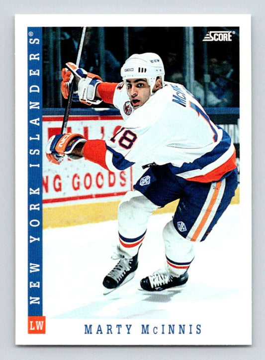 1993-94 Score Canadian #405 Marty McInnis Hockey New York Islanders  Image 1