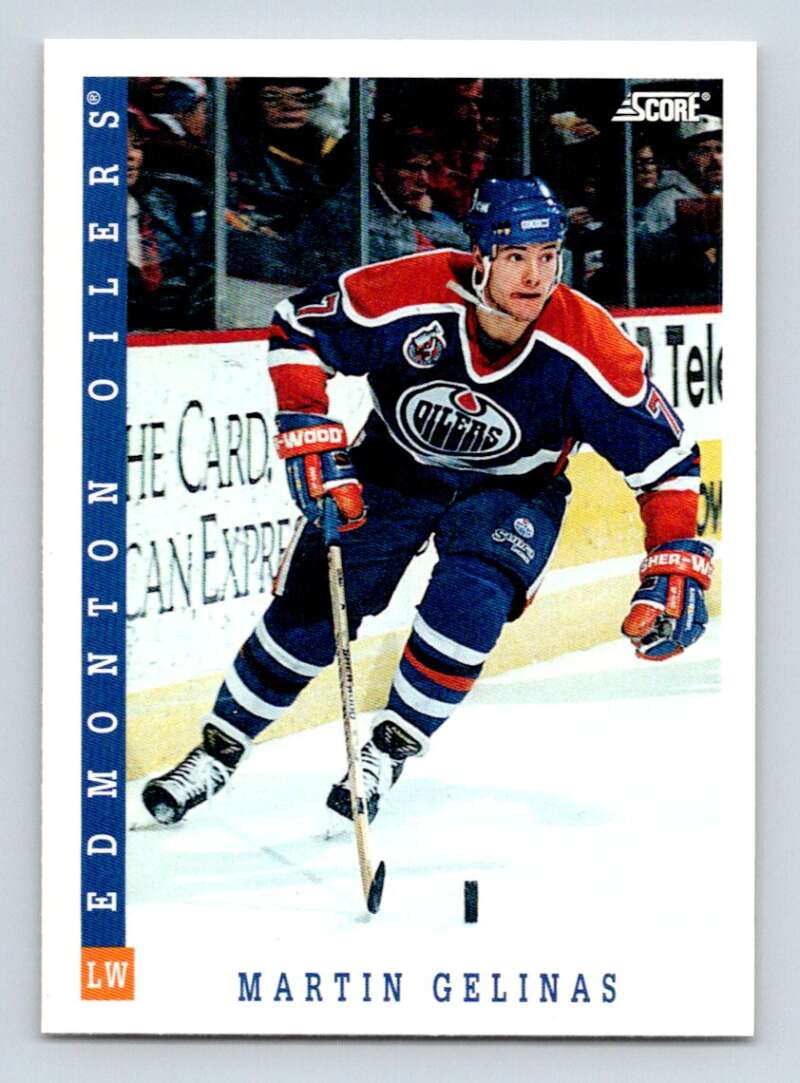1993-94 Score Canadian #408 Martin Gelinas Hockey Image 1