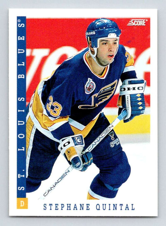1993-94 Score Canadian #412 Stephane Quintal Hockey  Image 1