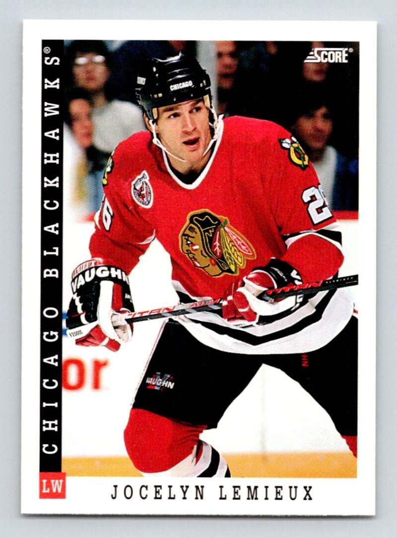 1993-94 Score Canadian #420 Jocelyn Lemieux Hockey Image 1