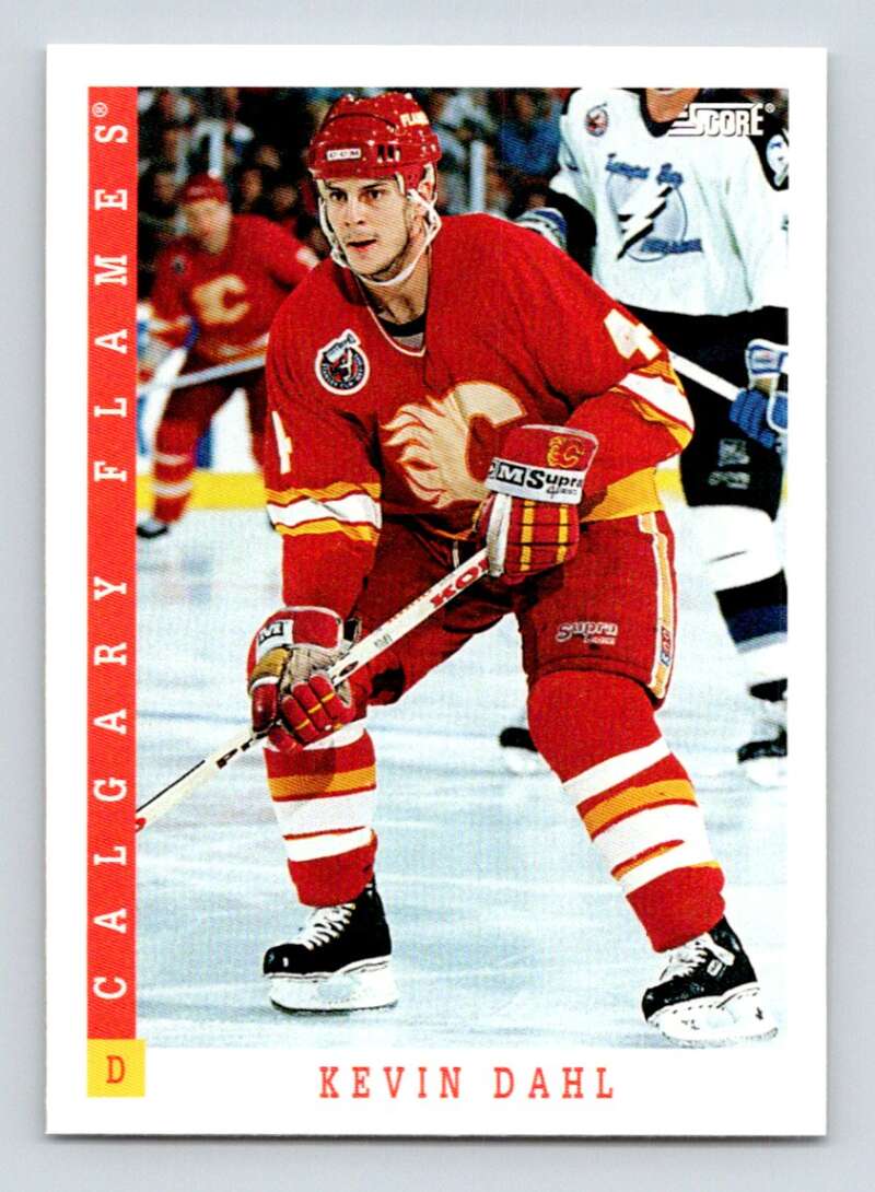 1993-94 Score Canadian #423 Kevin Dahl Hockey Calgary Flames Image 1