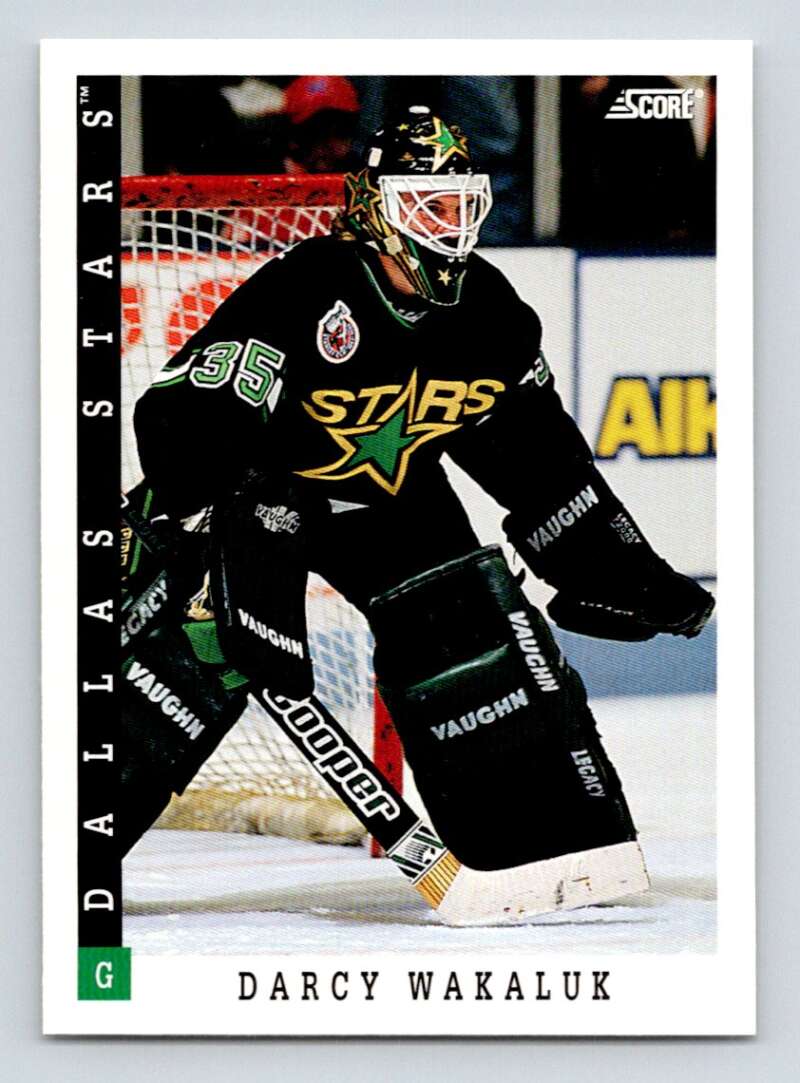 1993-94 Score Canadian #432 Darcy Wakaluk Hockey Dallas Stars Image 1
