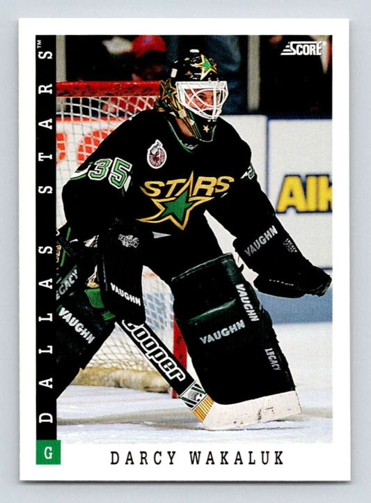 1993-94 Score Canadian #432 Darcy Wakaluk Hockey Dallas Stars  Image 1