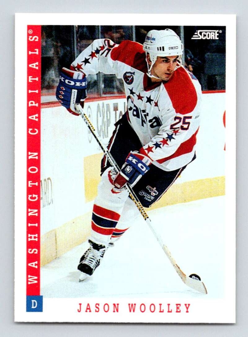 1993-94 Score Canadian #435 Jason Woolley Hockey Washington Capitals Image 1