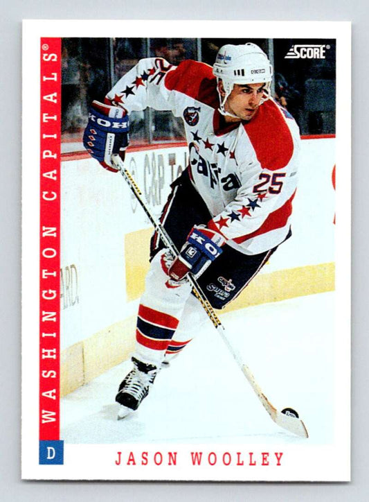 1993-94 Score Canadian #435 Jason Woolley Hockey Washington Capitals  Image 1
