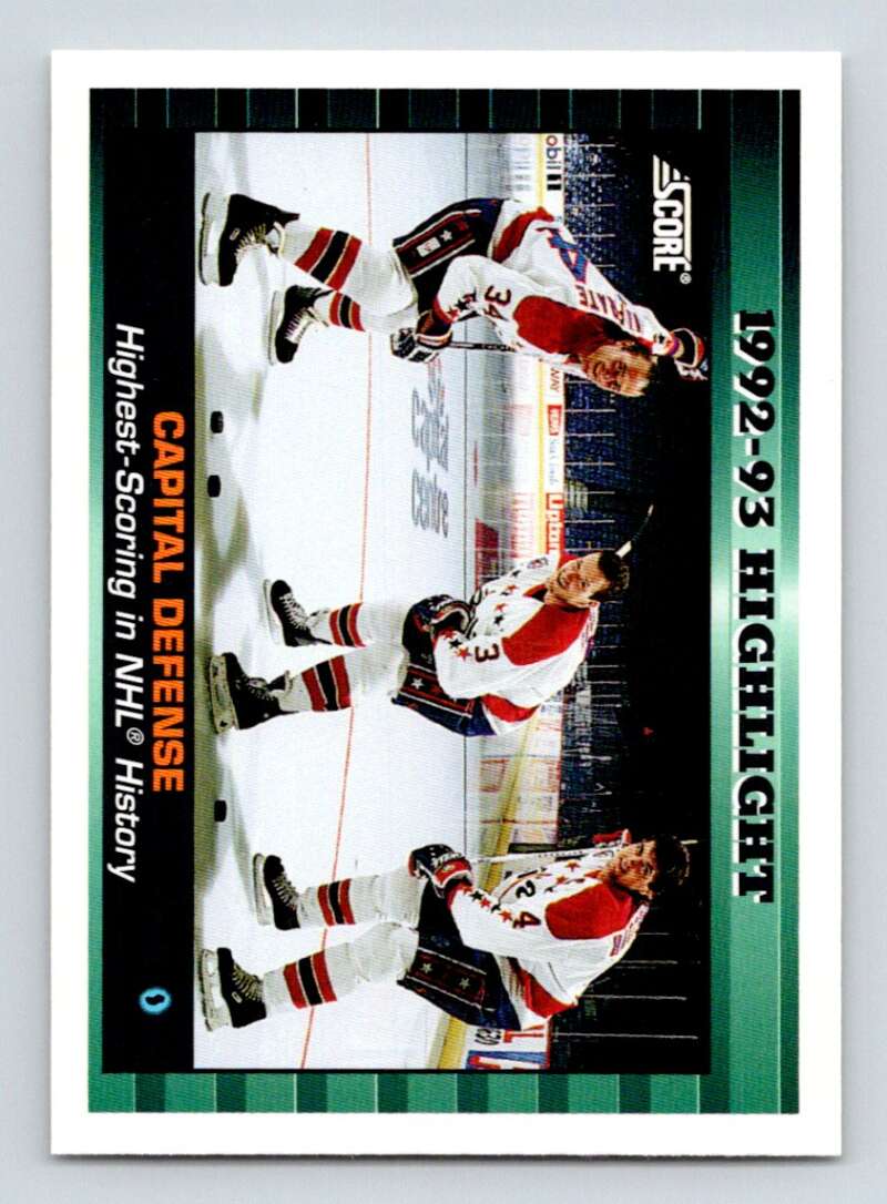1993-94 Score Canadian #450 Al Iafrate/Sylvain Cote/Kevin Hatcher Hockey Image 1
