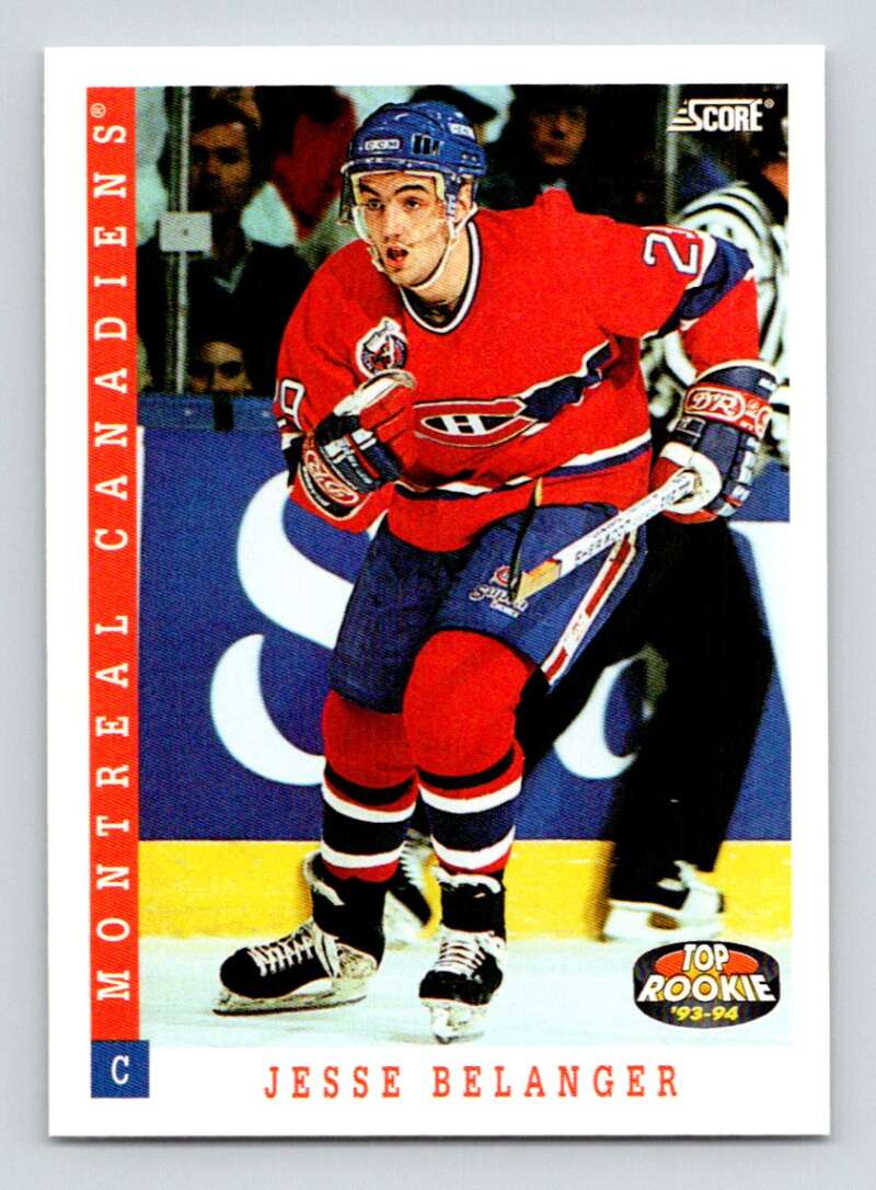 1993-94 Score Canadian #454 Jesse Belanger TR Hockey Image 1