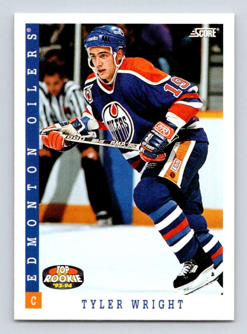 1993-94 Score Canadian #463 Tyler Wright TR Hockey Edmonton Oilers Image 1