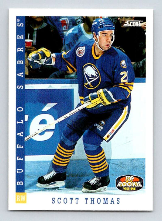 1993-94 Score Canadian #469 Scott Thomas TR Hockey RC Rookie Buffalo Sabres  Image 1