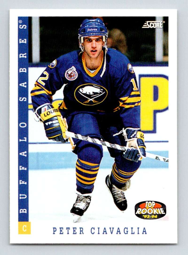 1993-94 Score Canadian #474 Peter Ciavaglia TR Hockey RC Rookie Buffalo Sabres Image 1
