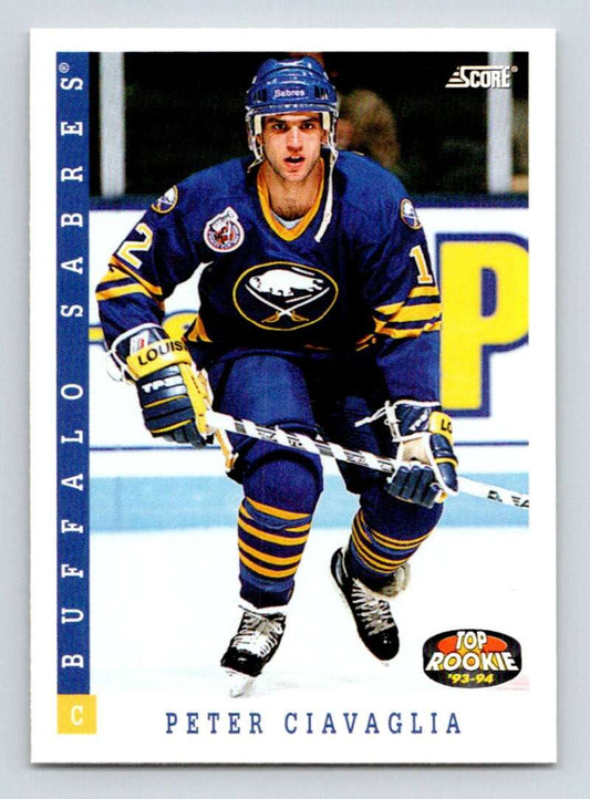 1993-94 Score Canadian #474 Peter Ciavaglia TR Hockey RC Rookie Buffalo Sabres  Image 1