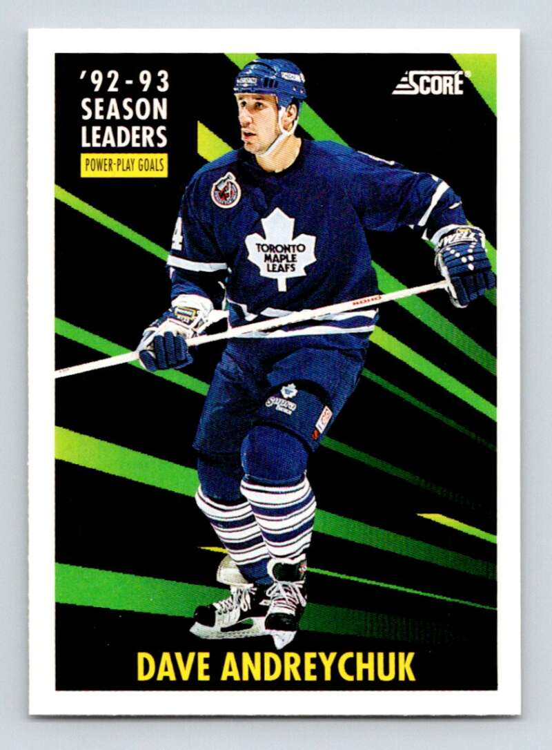 1993-94 Score Canadian #481 Dave Andreychuk SL Hockey Toronto Maple Leafs Image 1