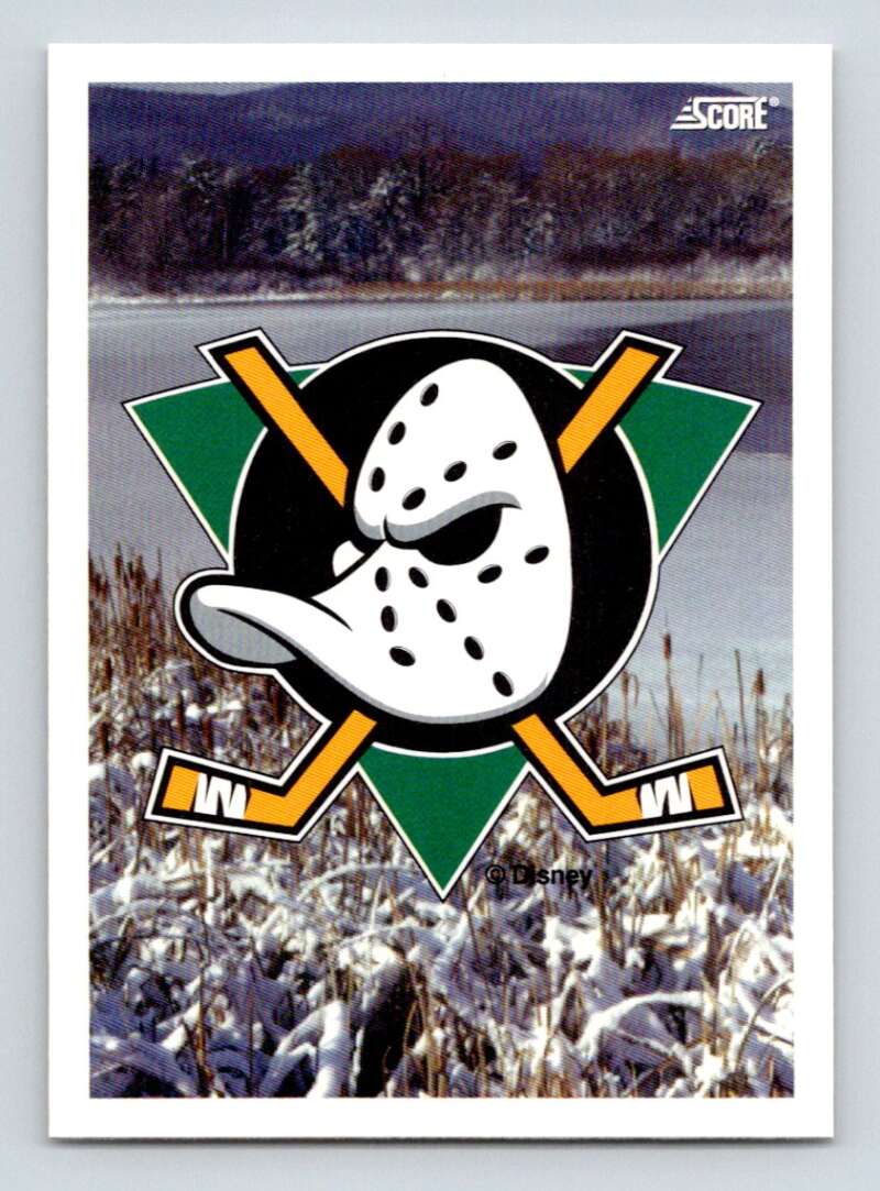 1993-94 Score Canadian #488 Mighty Ducks Logo Hockey Image 1