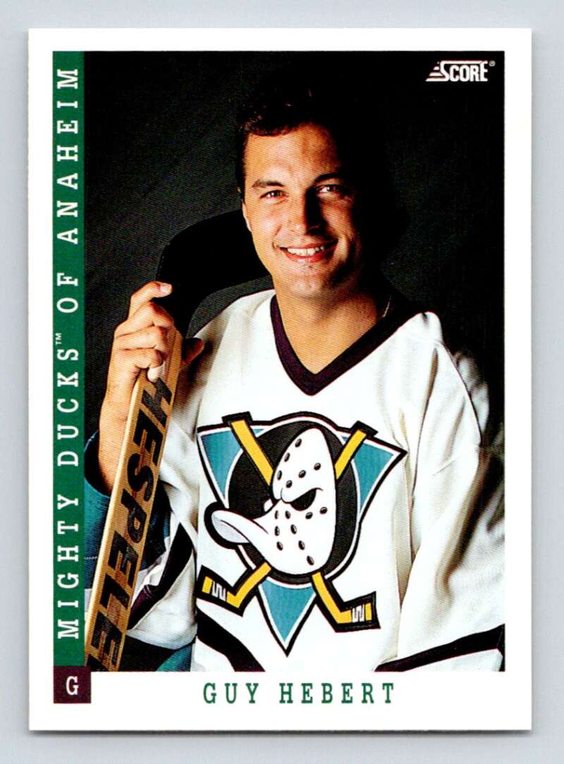 1993-94 Score Canadian #489 Guy Hebert Hockey Image 1
