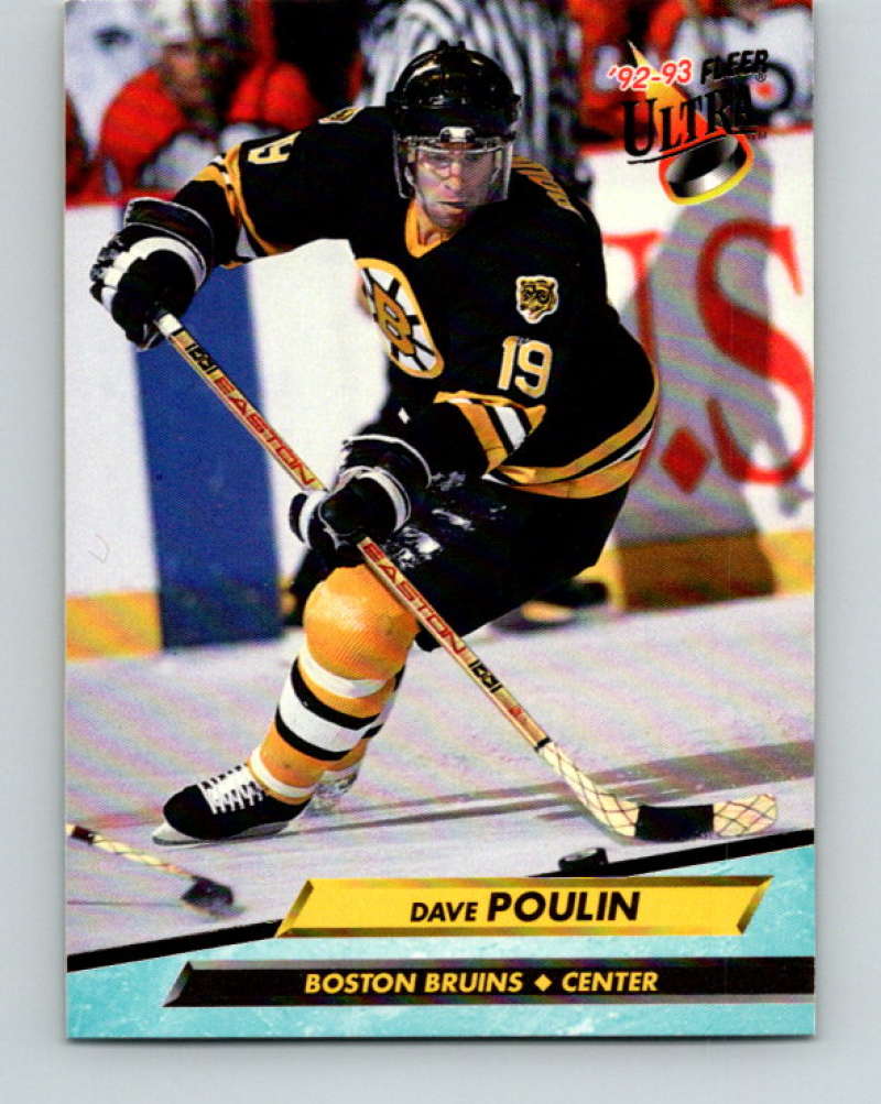 1992-93 Fleer Ultra #9 Dave Poulin Boston Bruins Image 1