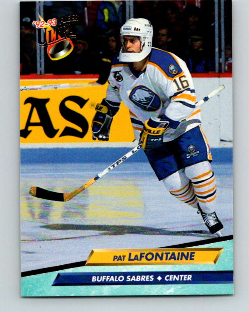 1992-93 Fleer Ultra #16 Pat LaFontaine Buffalo Sabres Image 1