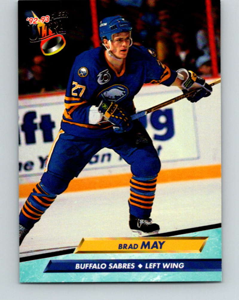1992-93 Fleer Ultra #17 Brad May Buffalo Sabres Image 1