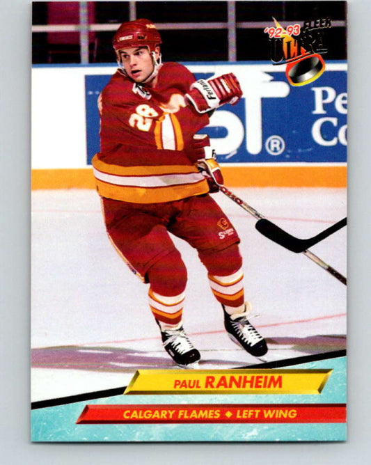 1992-93 Fleer Ultra #27 Paul Ranheim  Calgary Flames  Image 1